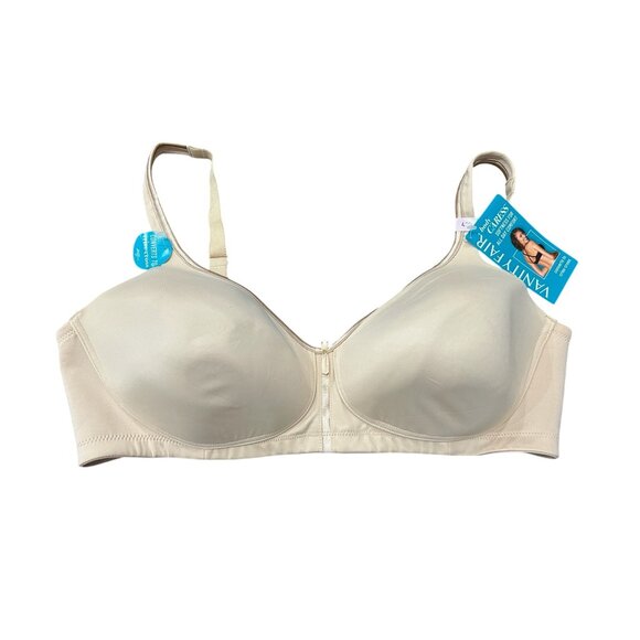 Vanity Fair Lingerie Body Caress Wireless Bra Damask Neutral Sz 40D Intimate NWT - Picture 1 of 13